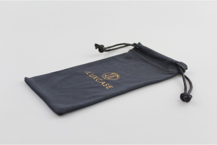 Étui à lunettes microfibre bleu marine – Image 3