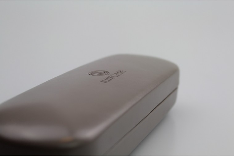 Etui à lunettes métallique brillant