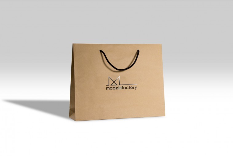 Sac papier luxe brun