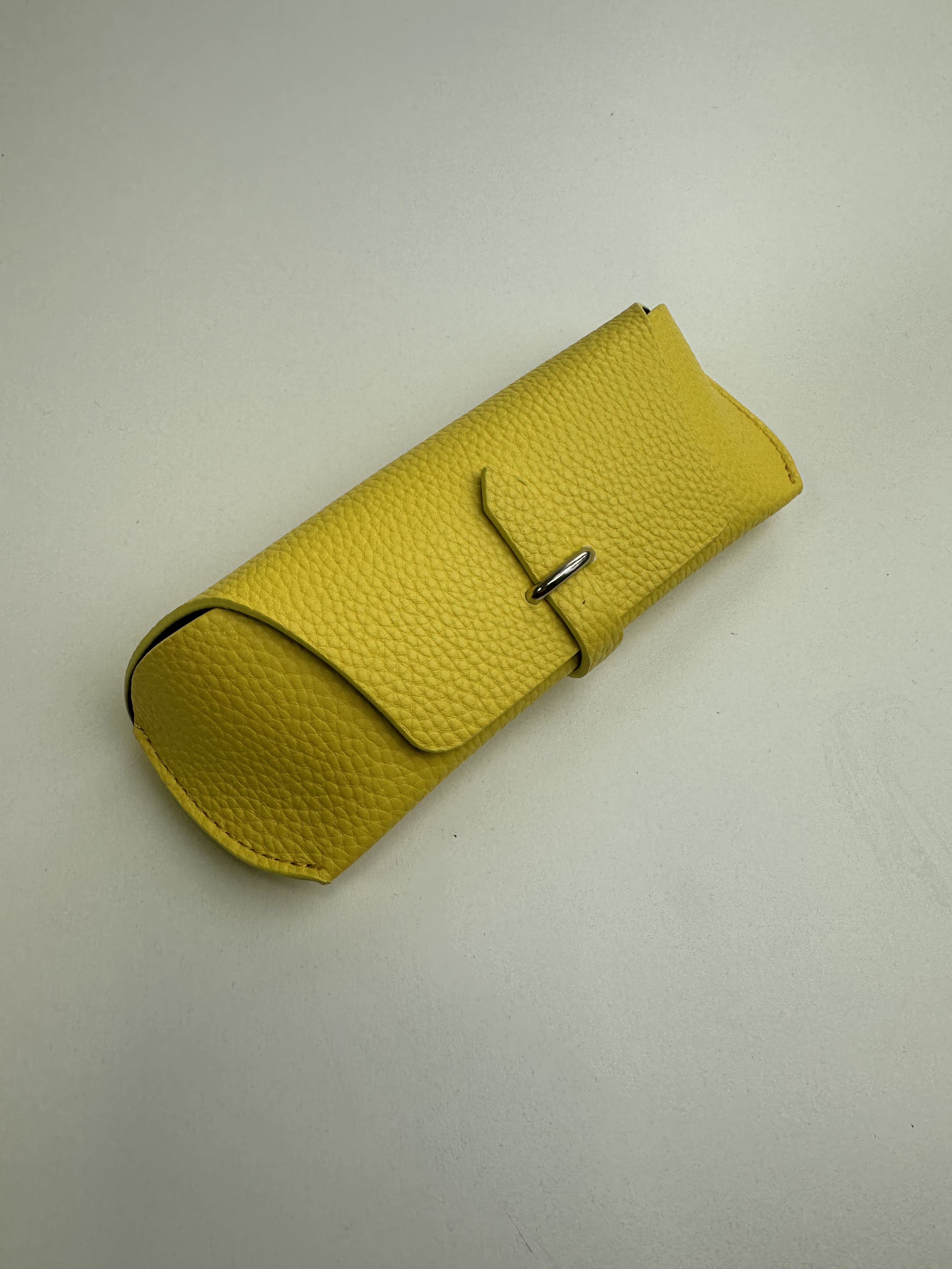 Étui à lunettes semi-rigide format pliable avec rabat arrondi