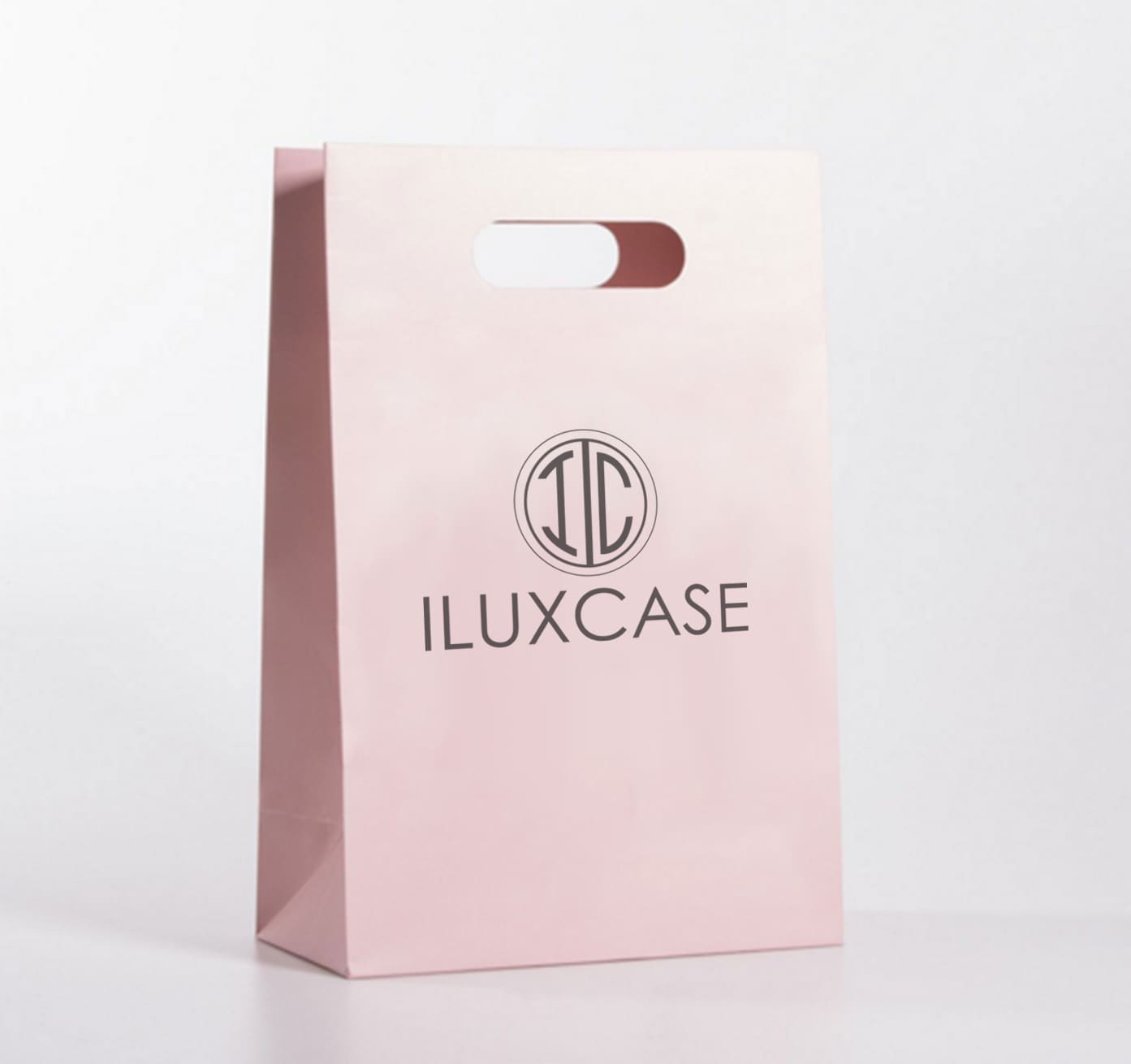 Sac cabas à poignées découpées et avec un insert en ruban