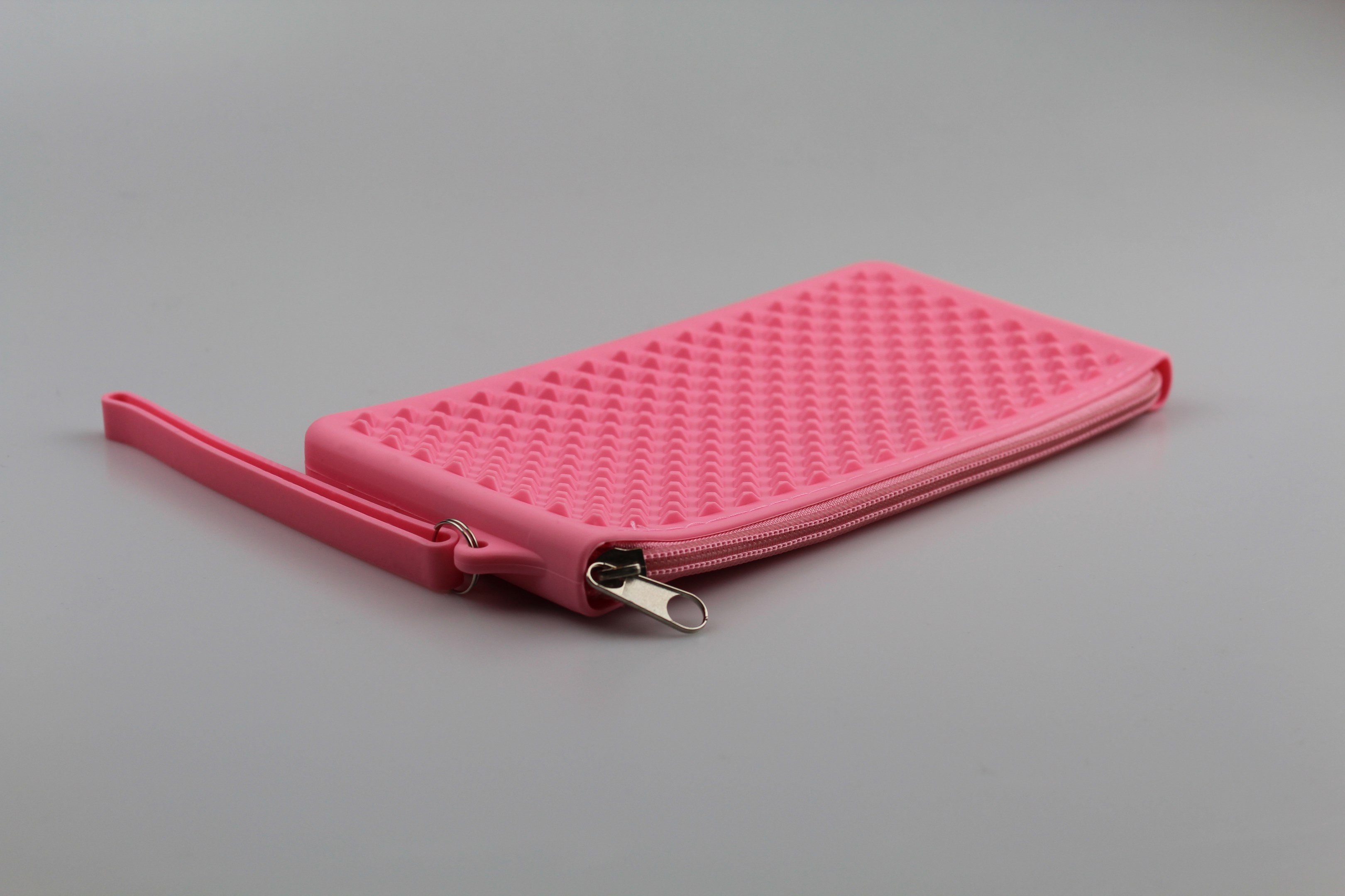 Etui à lunettes en silicone rose
