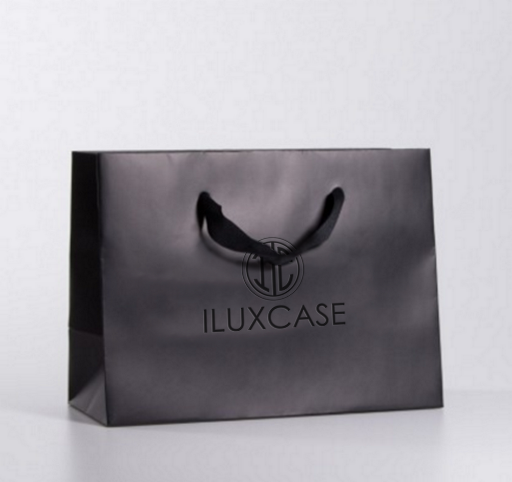 Sac cabas à poignées découpées et avec un insert en ruban