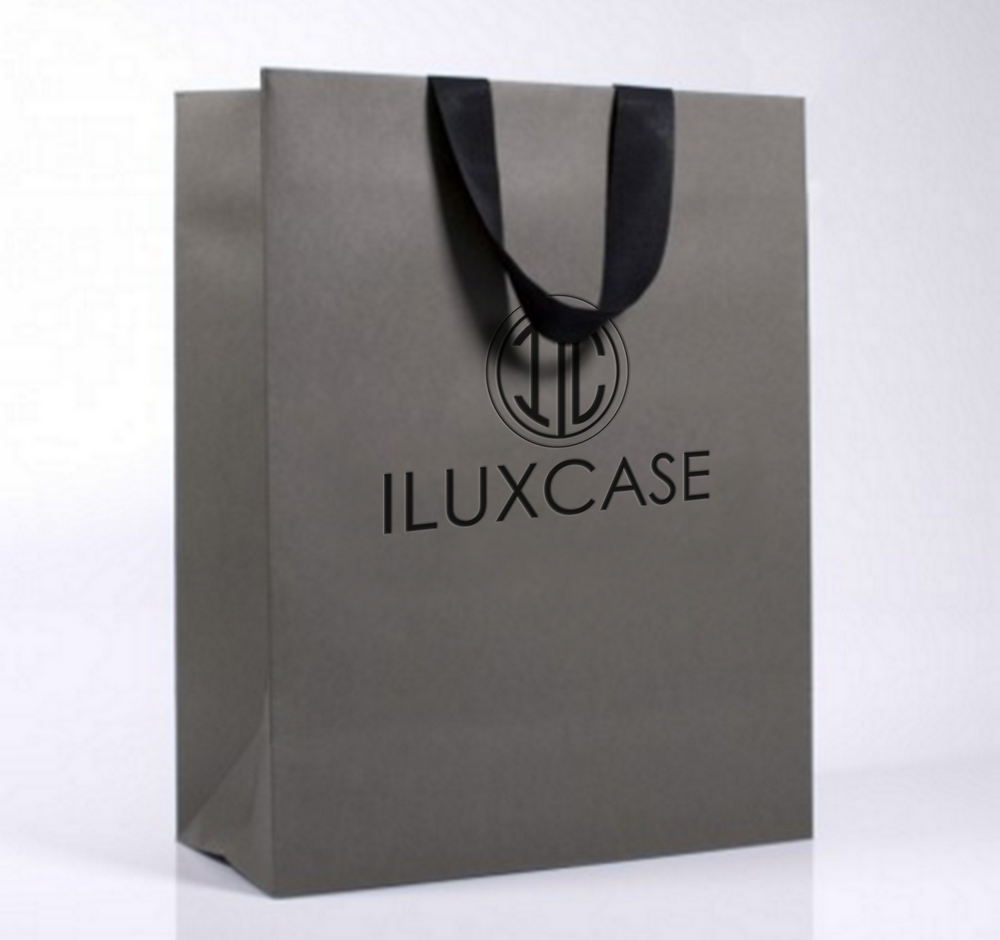 Sac cabas à poignées découpées et avec un insert en ruban