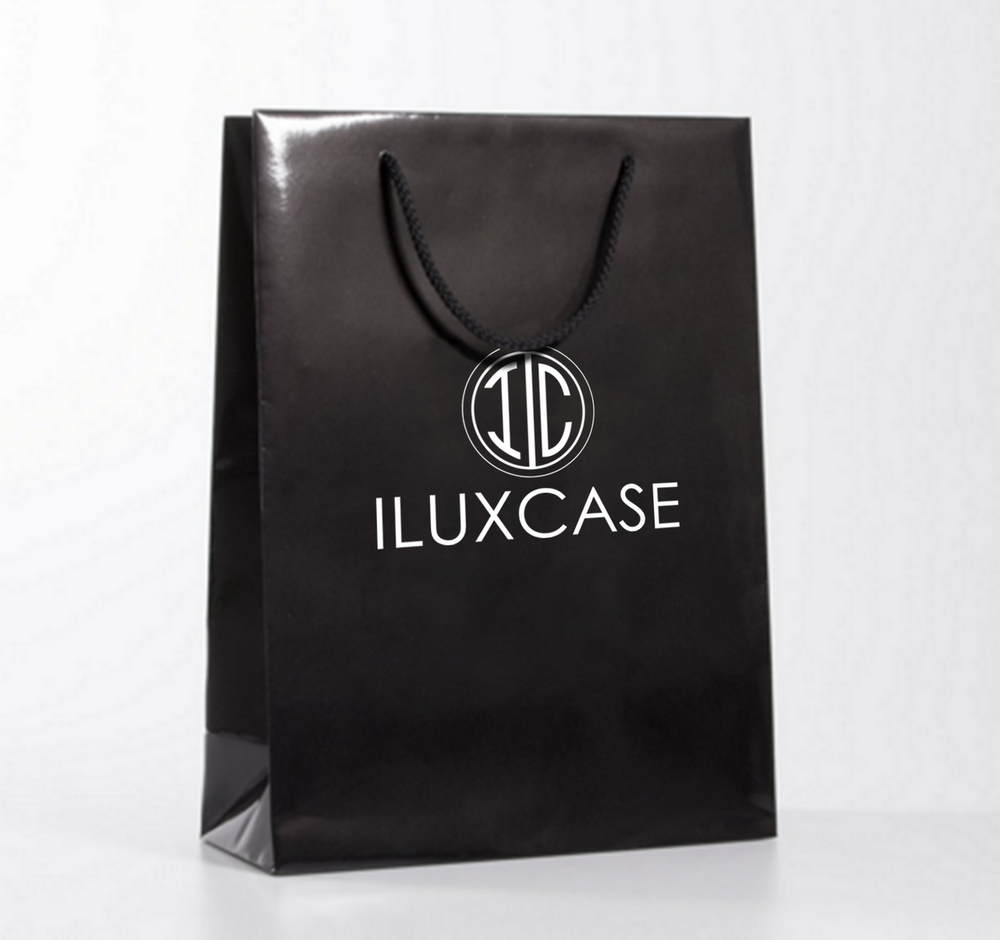 Sac cabas à poignées découpées et avec un insert en ruban