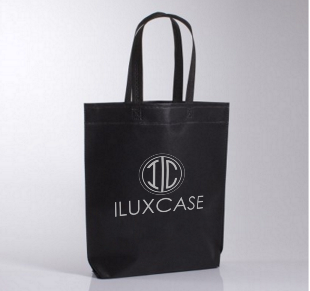 Sac cabas à poignées découpées et avec un insert en ruban