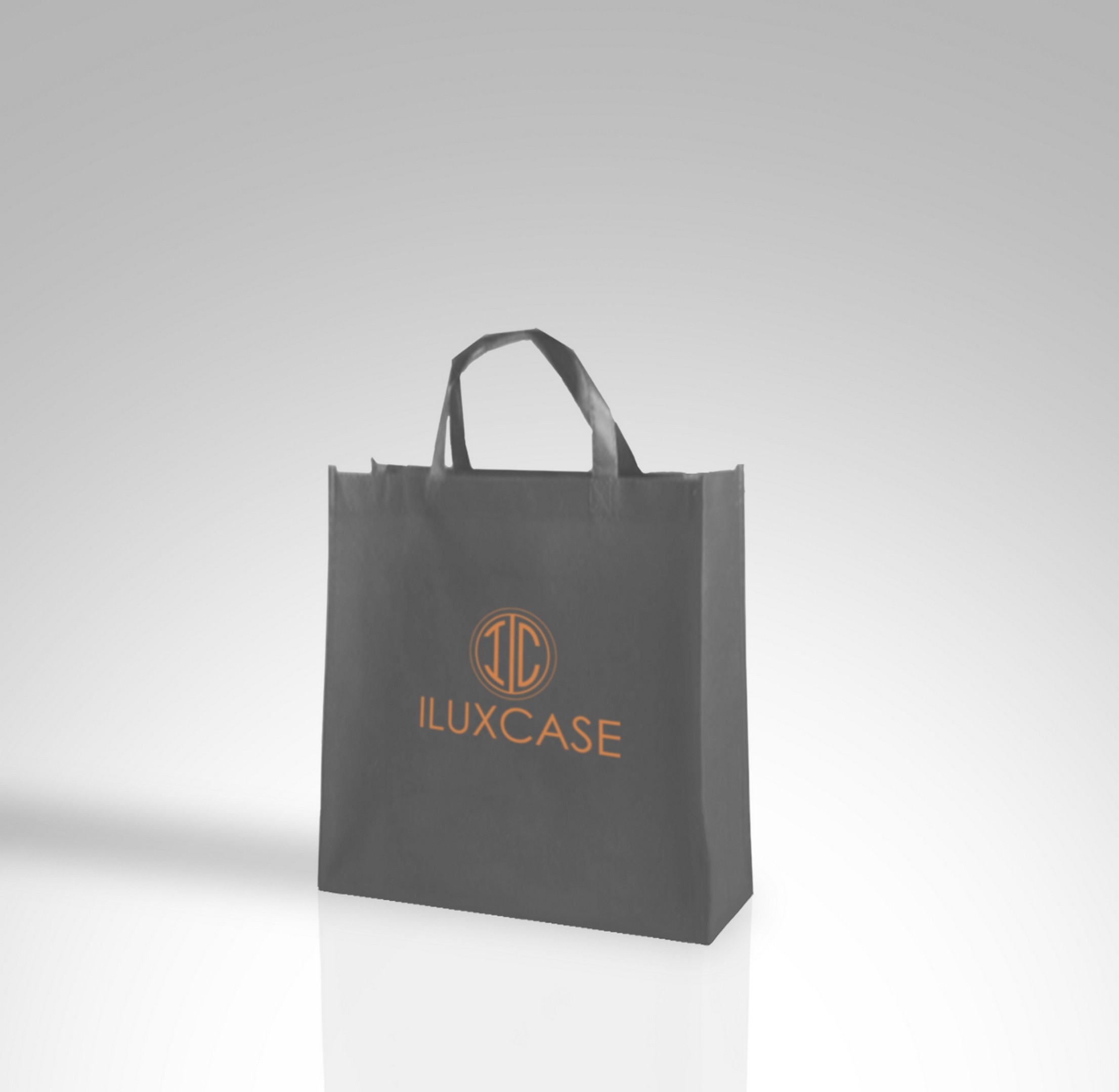 Sac cabas à poignées découpées et avec un insert en ruban